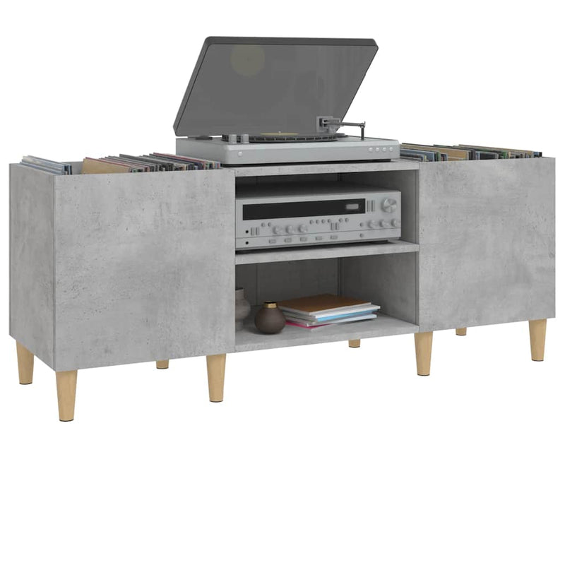 Platenkast Bewerkt Hout