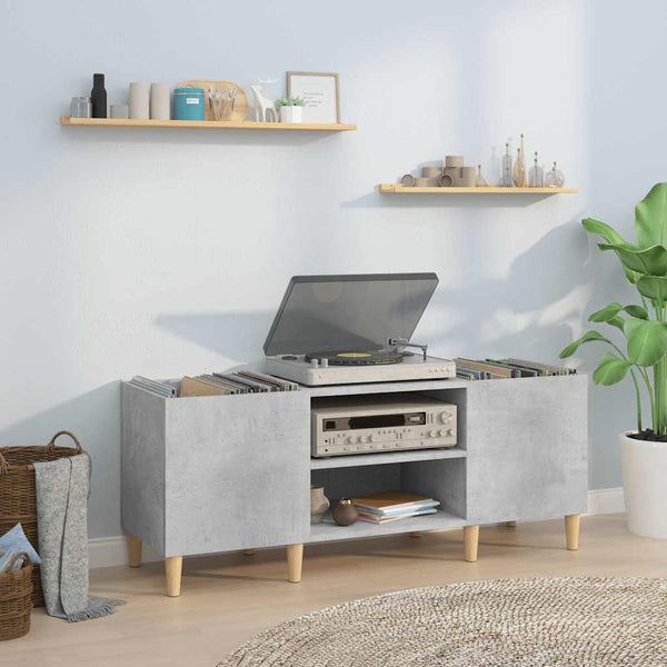 Platenkast Bewerkt Hout