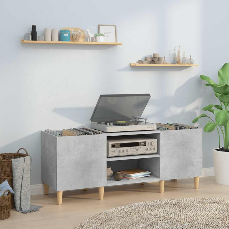 Platenkast Bewerkt Hout