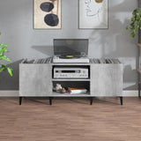 Platenkast 121X38X48 Cm Bewerkt Hout Betongrijs