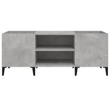 Platenkast 121X38X48 Cm Bewerkt Hout Betongrijs