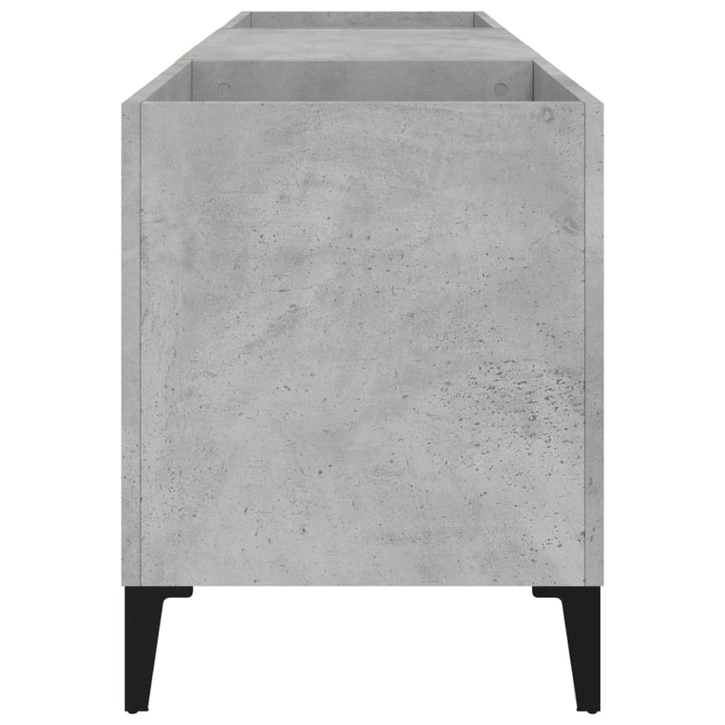 Platenkast 121X38X48 Cm Bewerkt Hout Betongrijs