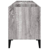 Platenkast 121X38X48 Cm Bewerkt Hout Grijs Sonoma Eikenkleurig