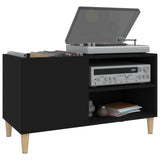 Platenkast 84,5X38X48 Cm Bewerkt Hout