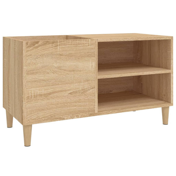 Platenkast 84,5X38X48 Cm Bewerkt Hout Kleurig
