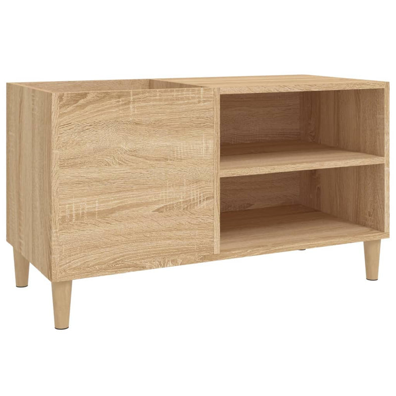 Platenkast 84,5X38X48 Cm Bewerkt Hout Kleurig