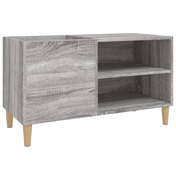 Platenkast 84,5X38X48 Cm Bewerkt Hout Eikenkleurig