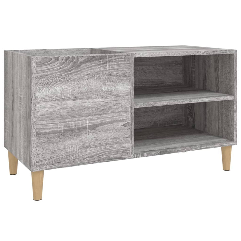 Platenkast 84,5X38X48 Cm Bewerkt Hout Eikenkleurig