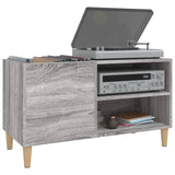 Platenkast 84,5X38X48 Cm Bewerkt Hout Eikenkleurig