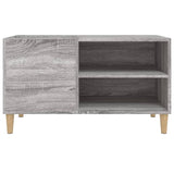 Platenkast 84,5X38X48 Cm Bewerkt Hout Eikenkleurig