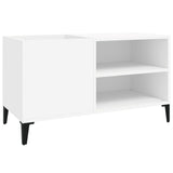 Platenkast 84,5X38X48 Cm Bewerkt Hout Wit