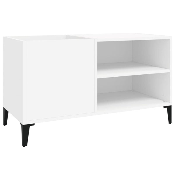 Platenkast 84,5X38X48 Cm Bewerkt Hout Wit