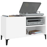 Platenkast 84,5X38X48 Cm Bewerkt Hout Wit
