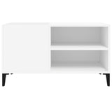 Platenkast 84,5X38X48 Cm Bewerkt Hout Wit