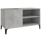 Platenkast 84,5X38X48 Cm Bewerkt Hout Betongrijs