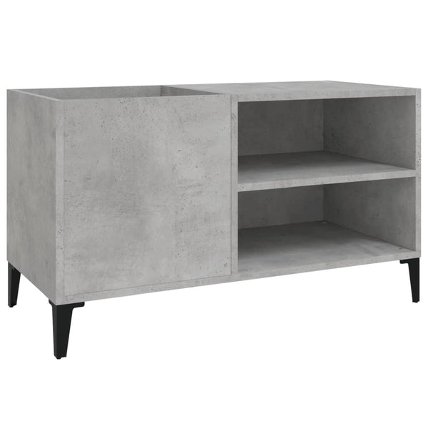 Platenkast 84,5X38X48 Cm Bewerkt Hout Betongrijs