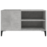 Platenkast 84,5X38X48 Cm Bewerkt Hout Betongrijs