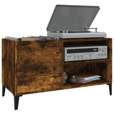 Platenkast 84,5X38X48 Cm Bewerkt Hout Gerookt Eikenkleurig