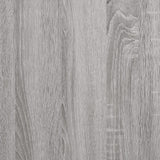 Platenkast 84,5X38X48 Cm Bewerkt Hout Grijs Sonoma Eikenkleurig