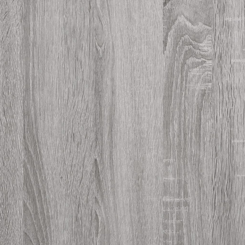 Platenkast 84,5X38X48 Cm Bewerkt Hout Grijs Sonoma Eikenkleurig