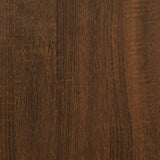 Platenkast 84,5X38X48 Cm Bewerkt Hout Bruin Eikenkleur