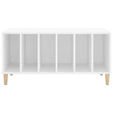 Platenkast 100X38X48 Cm Bewerkt Hout Wit