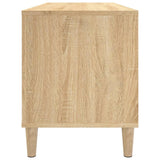 Platenkast 100X38X48 Cm Bewerkt Hout Sonoma Eikenkleurig