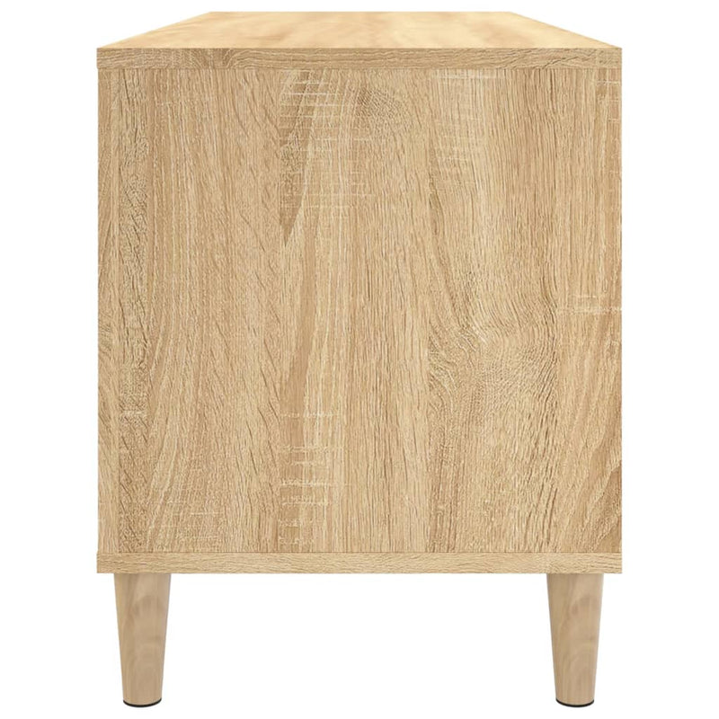 Platenkast 100X38X48 Cm Bewerkt Hout Sonoma Eikenkleurig