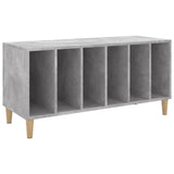 Platenkast 100X38X48 Cm Bewerkt Hout Betongrijs
