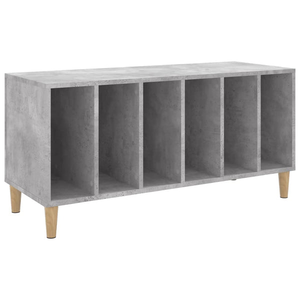 Platenkast 100X38X48 Cm Bewerkt Hout Betongrijs