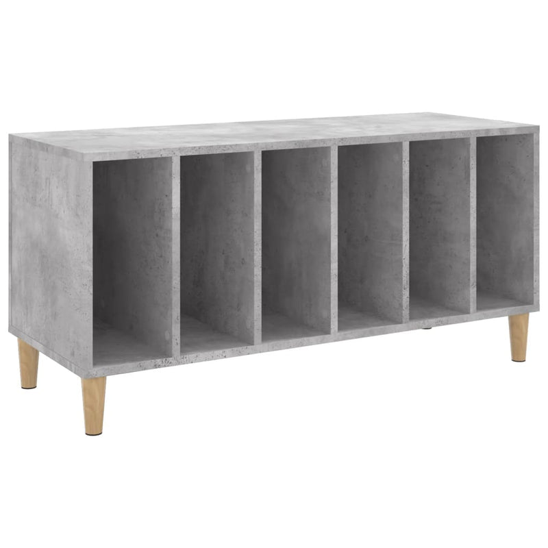 Platenkast 100X38X48 Cm Bewerkt Hout Betongrijs