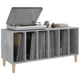 Platenkast 100X38X48 Cm Bewerkt Hout Betongrijs