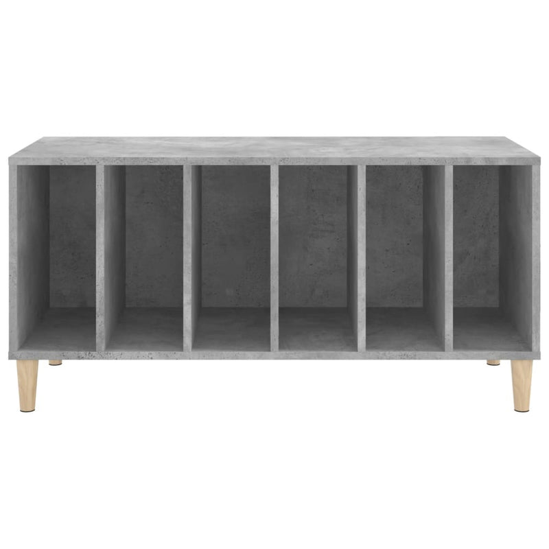 Platenkast 100X38X48 Cm Bewerkt Hout Betongrijs