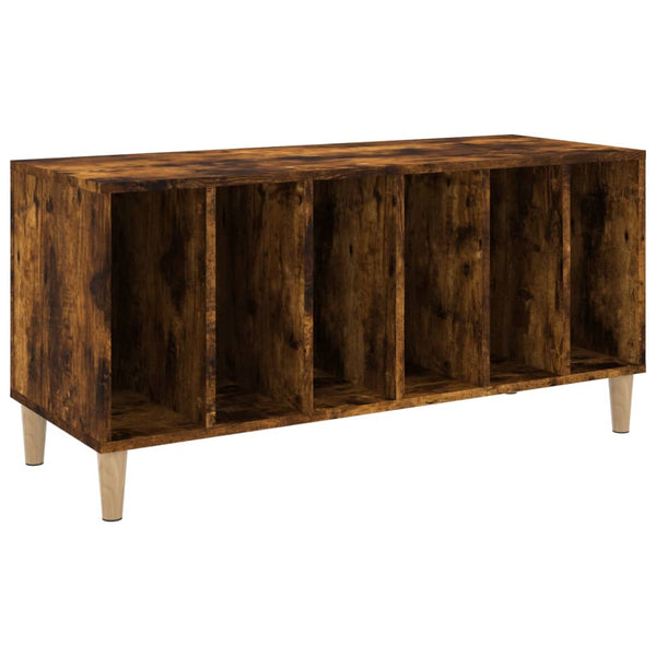 Platenkast 100X38X48 Cm Bewerkt Hout Gerookt Eikenkleurig