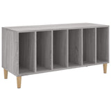 Platenkast 100X38X48 Cm Bewerkt Hout Grijs Sonoma Eikenkleurig