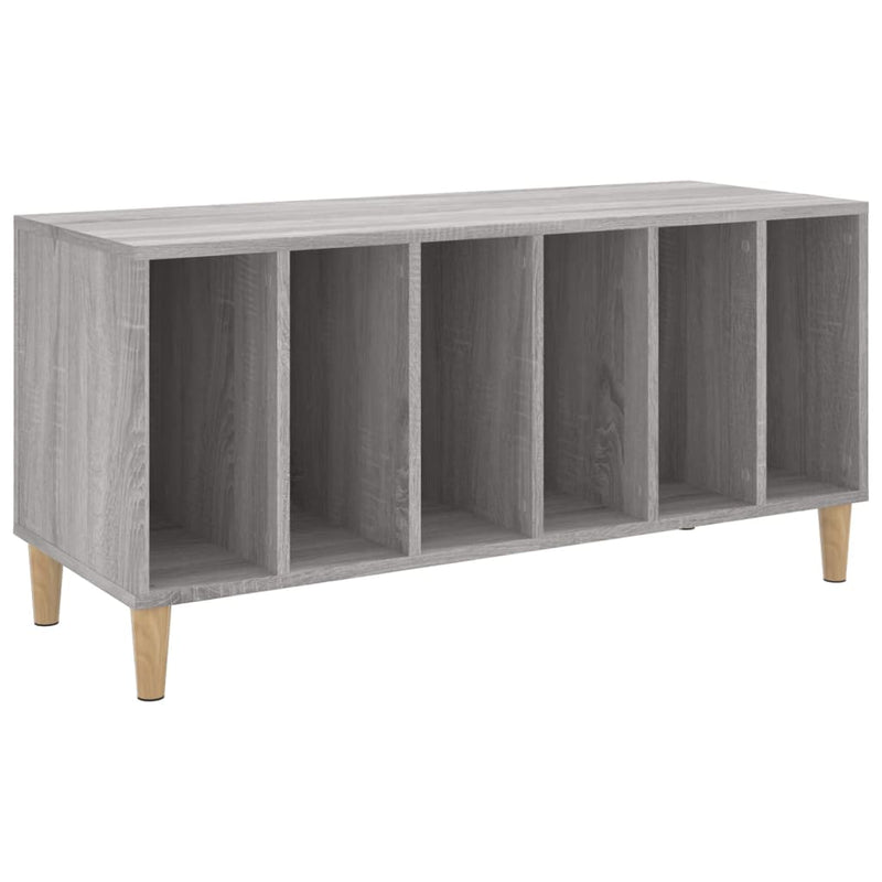 Platenkast 100X38X48 Cm Bewerkt Hout Grijs Sonoma Eikenkleurig