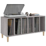 Platenkast 100X38X48 Cm Bewerkt Hout Grijs Sonoma Eikenkleurig