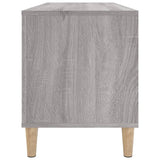 Platenkast 100X38X48 Cm Bewerkt Hout Grijs Sonoma Eikenkleurig