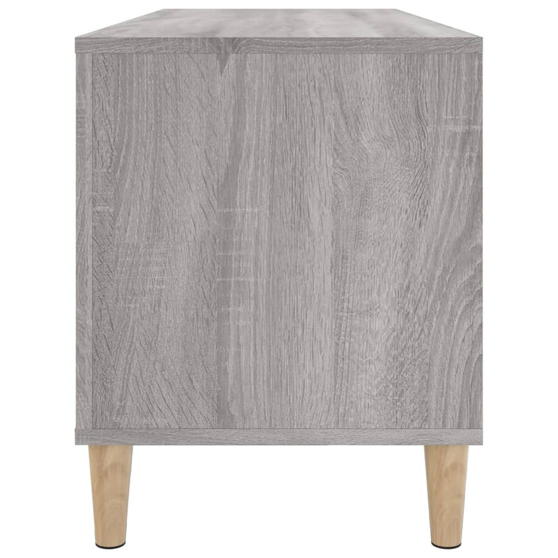 Platenkast 100X38X48 Cm Bewerkt Hout Grijs Sonoma Eikenkleurig