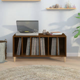 Platenkast 100X38X48 Cm Bewerkt Hout Bruin Eikenkleur