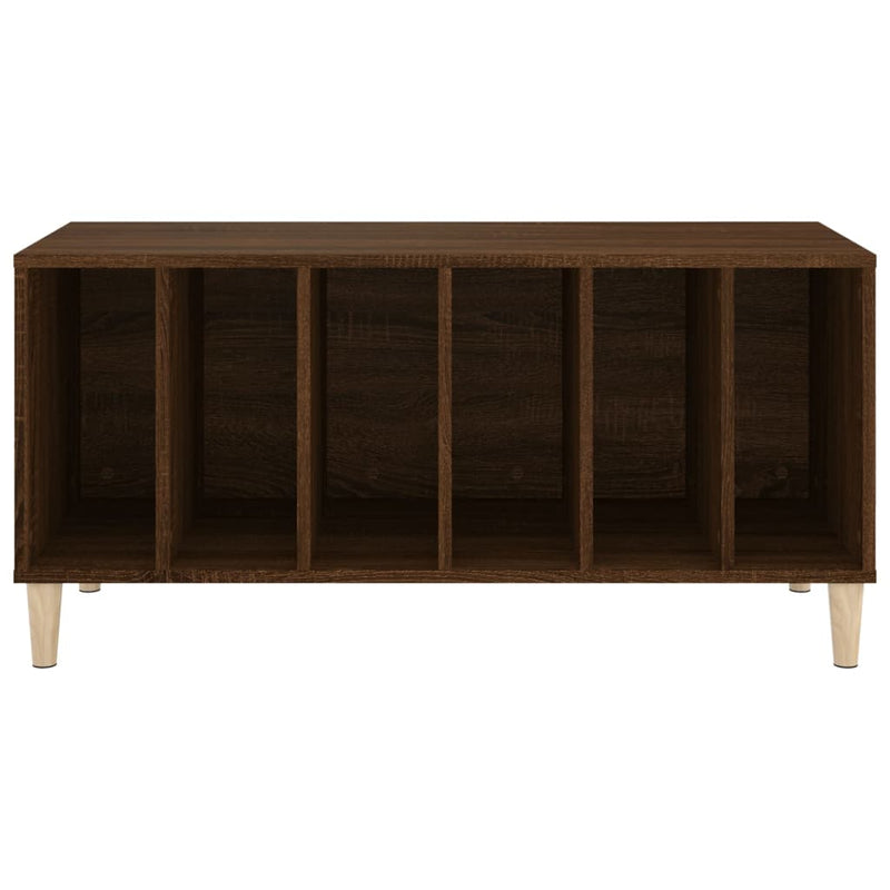 Platenkast 100X38X48 Cm Bewerkt Hout Bruin Eikenkleur
