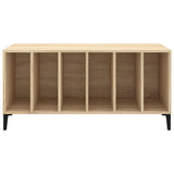 Platenkast 100X38X48 Cm Bewerkt Hout Sonoma Eikenkleurig