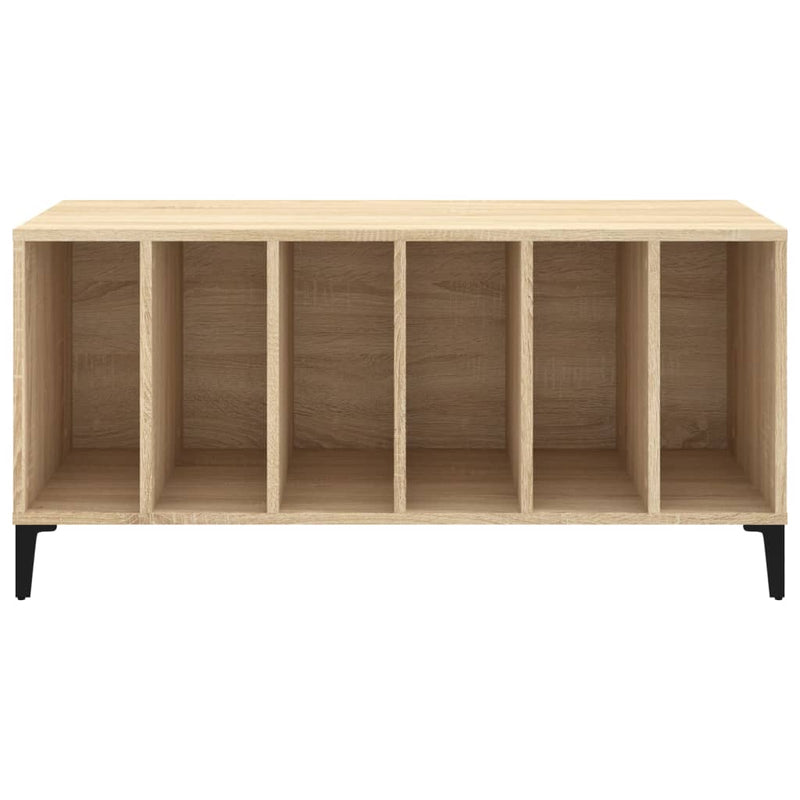 Platenkast 100X38X48 Cm Bewerkt Hout Sonoma Eikenkleurig