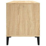 Platenkast 100X38X48 Cm Bewerkt Hout Sonoma Eikenkleurig