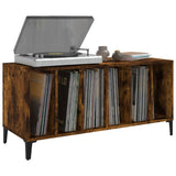 Platenkast 100X38X48 Cm Bewerkt Hout Gerookt Eikenkleurig