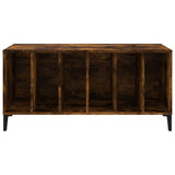 Platenkast 100X38X48 Cm Bewerkt Hout Gerookt Eikenkleurig