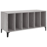 Platenkast 100X38X48 Cm Bewerkt Hout Grijs Sonoma Eikenkleurig