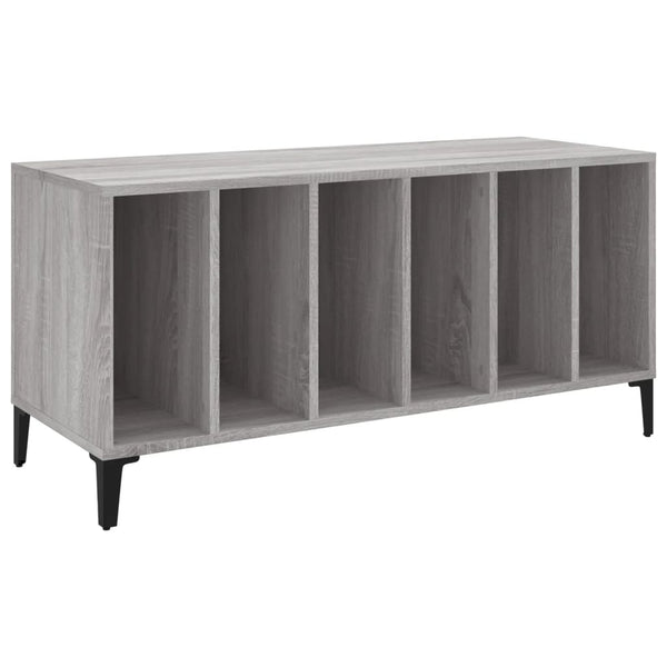 Platenkast 100X38X48 Cm Bewerkt Hout Grijs Sonoma Eikenkleurig