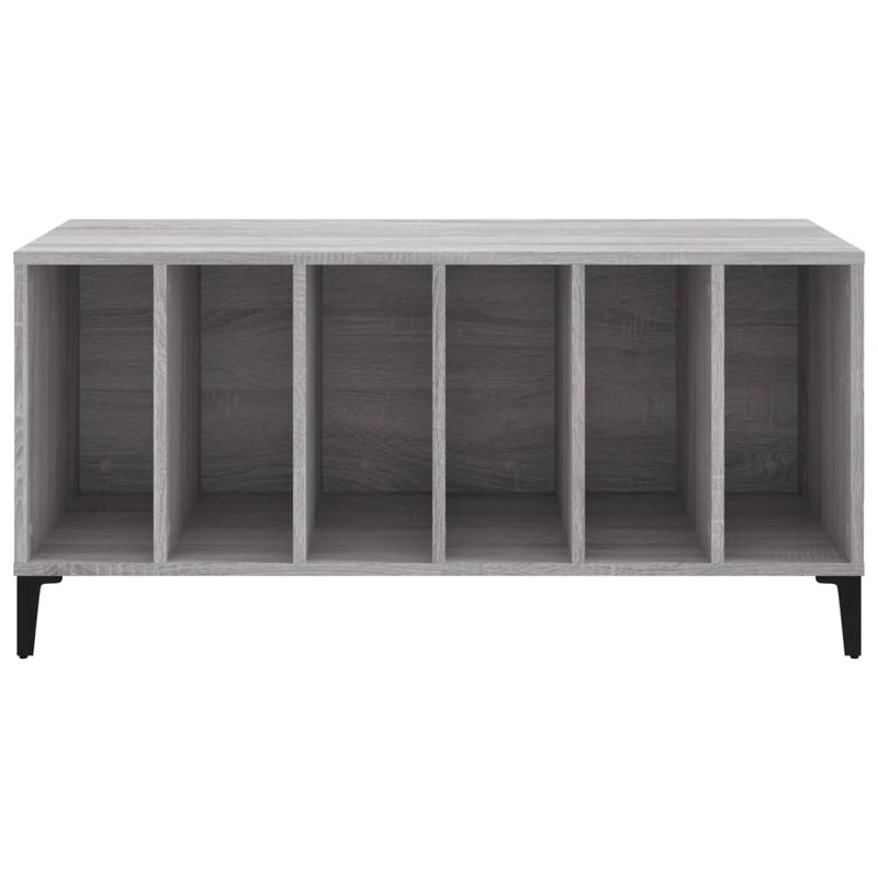 Platenkast 100X38X48 Cm Bewerkt Hout Grijs Sonoma Eikenkleurig