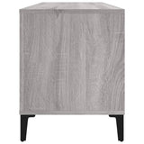 Platenkast 100X38X48 Cm Bewerkt Hout Grijs Sonoma Eikenkleurig
